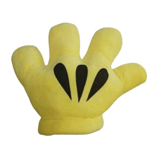 

Plush Toy Creative Single-sided Print Fine Workmanship Filled Full Good Resilience Decorate Comfortable Touch Gloves Design Stuffed Pillow Gift S