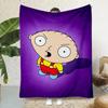 Kawaii Cartoon Familys Guys Printed Blanket Picnic Blankets Warm Blanket Soft And Comfortable Blanket Home Travel Birthday