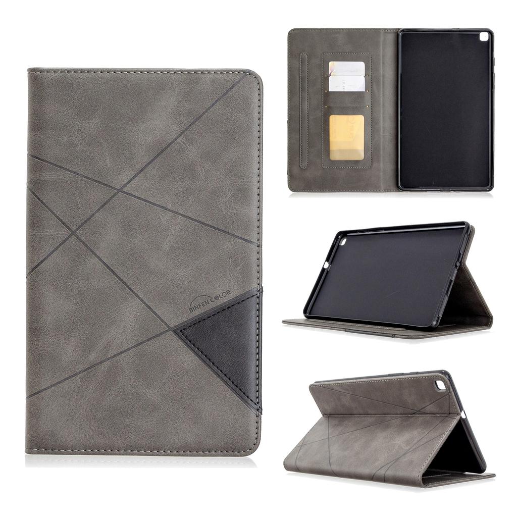 Samsung Galaxy Tab A 8.0 inç için kılıf (2019 Sürümü)(SM-T290/T295) Çoklu Görüntüleme Açıları Kart Cebi ile Business Premium PU Deri Folyo Kapak