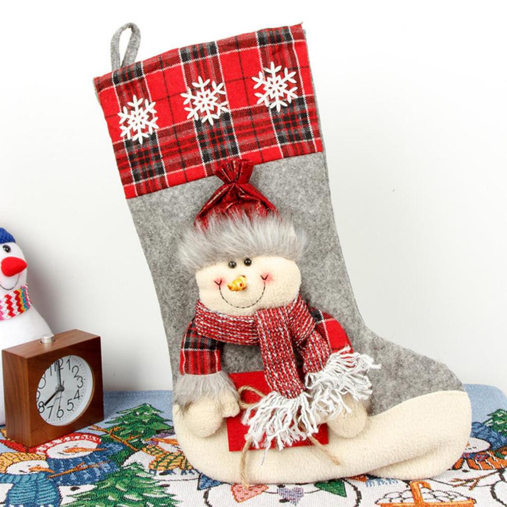 Christmas Stockings Gift and Treat Bags Christmas Hanging Socks for Decoration