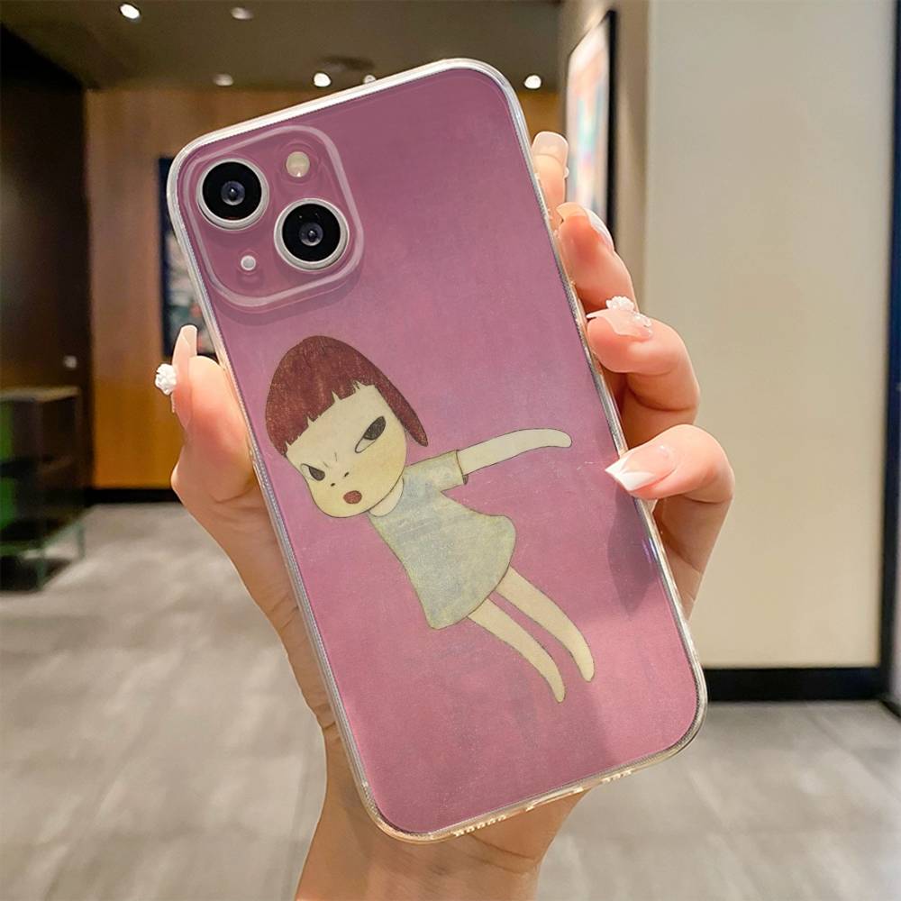 Y-Yoshitomo N-Nara Phone Case For iPhone 17 16e 16 15 14 13 12 11mini Pro Max X XR XSMAX 8 7 Air Plus Soft Cover