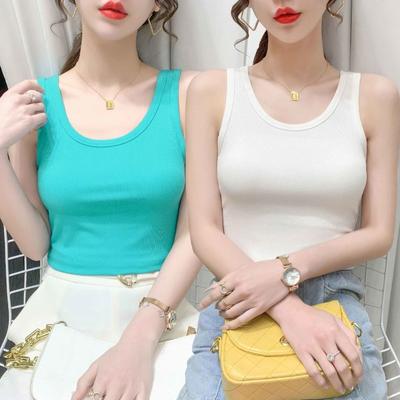 Canotta estiva in maglia Modale taglie forti, dal design semplice, per donna