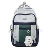 Schoolbag Large Capacity Junior High School Student Schoolbag Girls, Japanese Ins Style Simple Color Backpack Tide Travel Computer Back