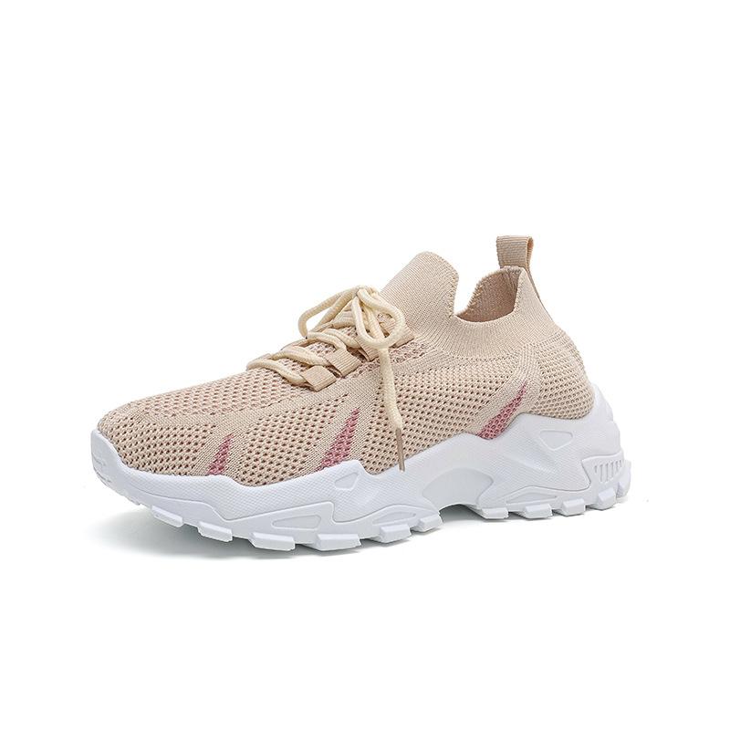 Labelled Non-slip Fashion Printed Ventilation Hole Sports and Leisure Single Shoes New Lace-up Soft Sole