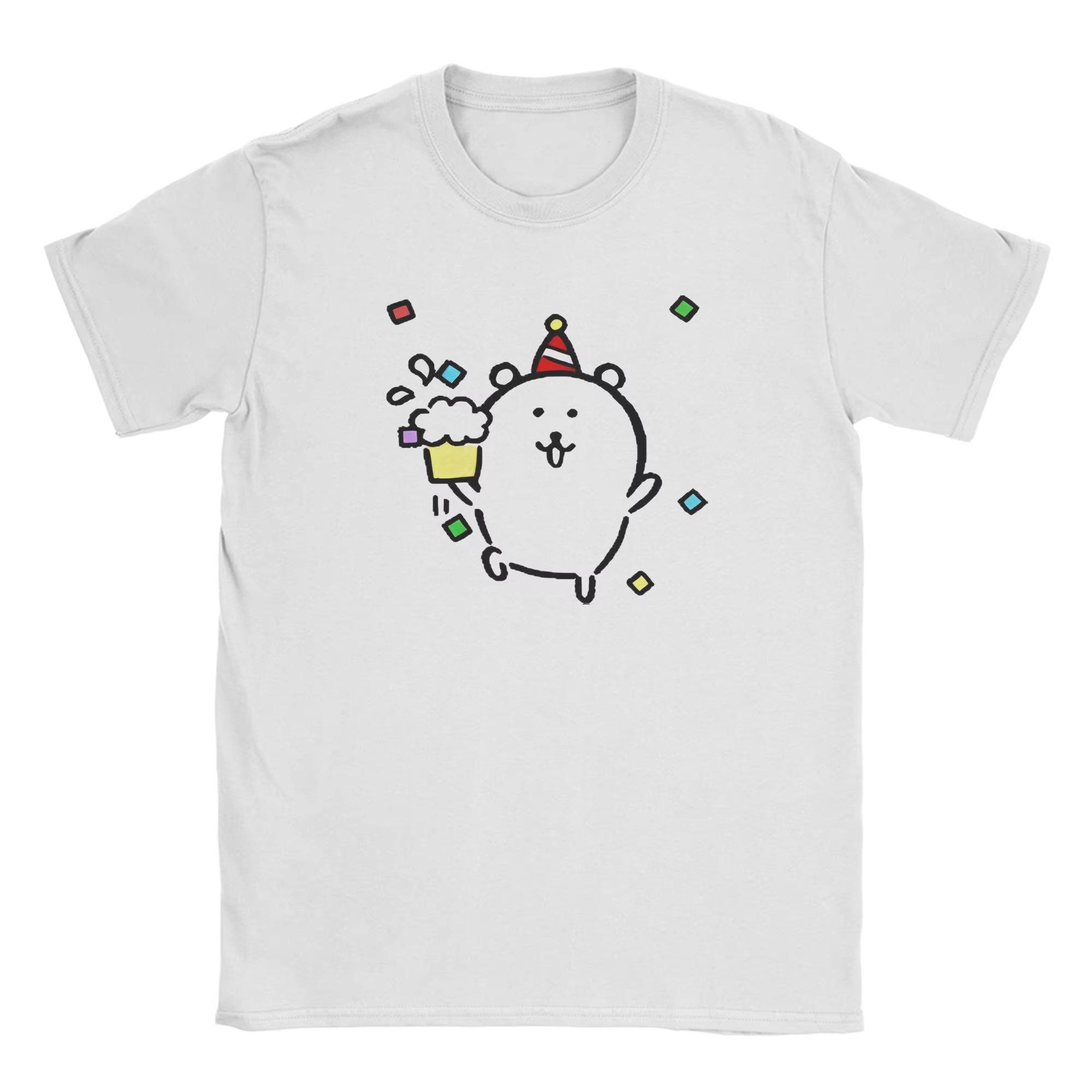 

Miniso 2025 Summer New Fun Joke Bear TShirts Hip Hop Summer Tees Vintage Pattern Women Men Cotton Tops Gift Idea Tops Tees L