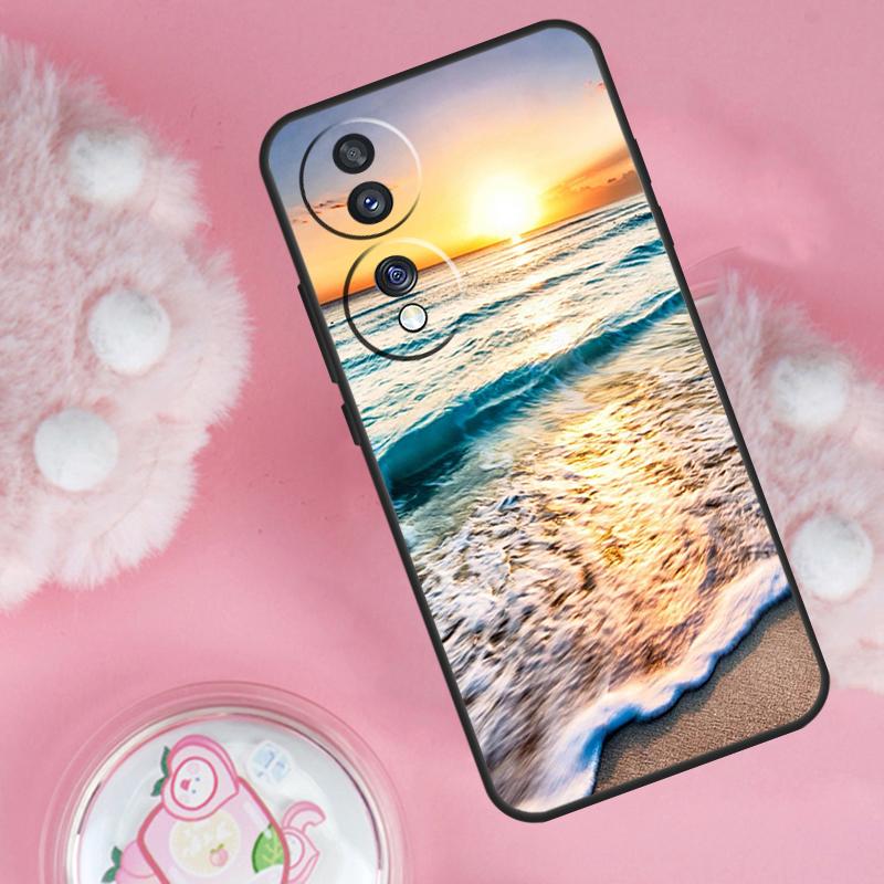 Summer Beach Sunset On Sea Case For Honor 200 Pro 50 70 90 Lite X9b X9a X8b X8a X8 X9 X9c Honor Magic 7 6 5 Lite Cover