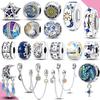 Original 925 Silver Charms Star Moon Sun Starry Sky Pendant Beads For Women Fit Bracelet DIY Fine Jewelry