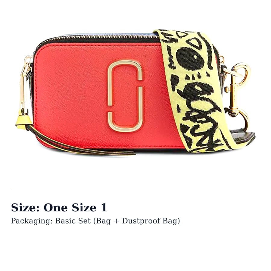 MARC JACOBS Snapshot Cow Leather Crossbody