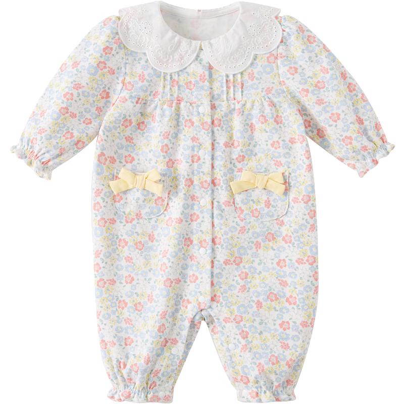 

Dave & Bella Newborn Baby Girl Floral Print Romper 59cm