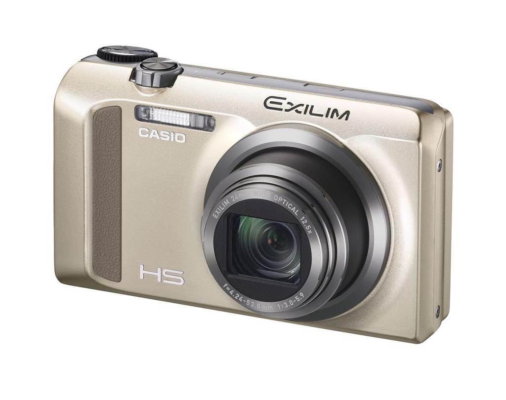 CASIO EXILIM Digital Camera with Image Gold EX-ZR500GD High-Speed 5-Axis Stabilization, 16.1 Megapixels,