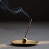 Washi paper Incense vessel set round tin [Nousaku wrapping] - -
