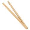 2Pcs Wooden Food Tongs for Toast Salad and Ice Tea Practical Kitchen Tool