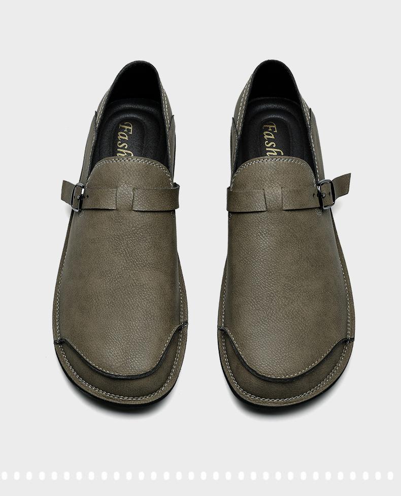 Genuine Leather Male Casual Shoes Handmade Mens Loafers Moccasins Breathable Slip on Driving Shoes Leisure Business Dress Flats