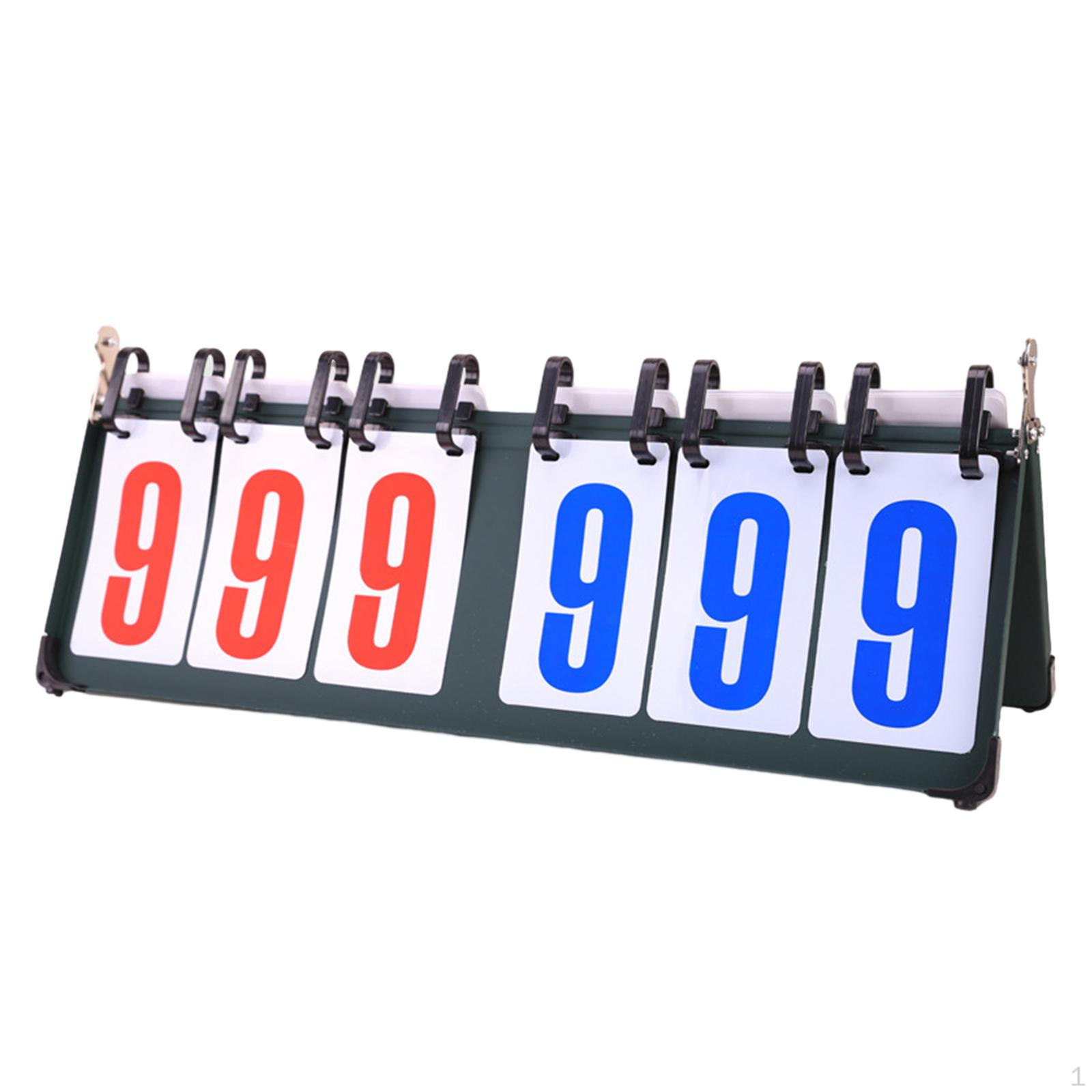 Score Keeper Table Top Scoreboard Portable Tennis Scoreboards Flip six  scoreboard