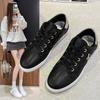 Large Size Single Shoes Women's Lace-up Little White Shoes Versatile Fashion Sports and Leisure Shoes Soft Bottom Flat Bottom