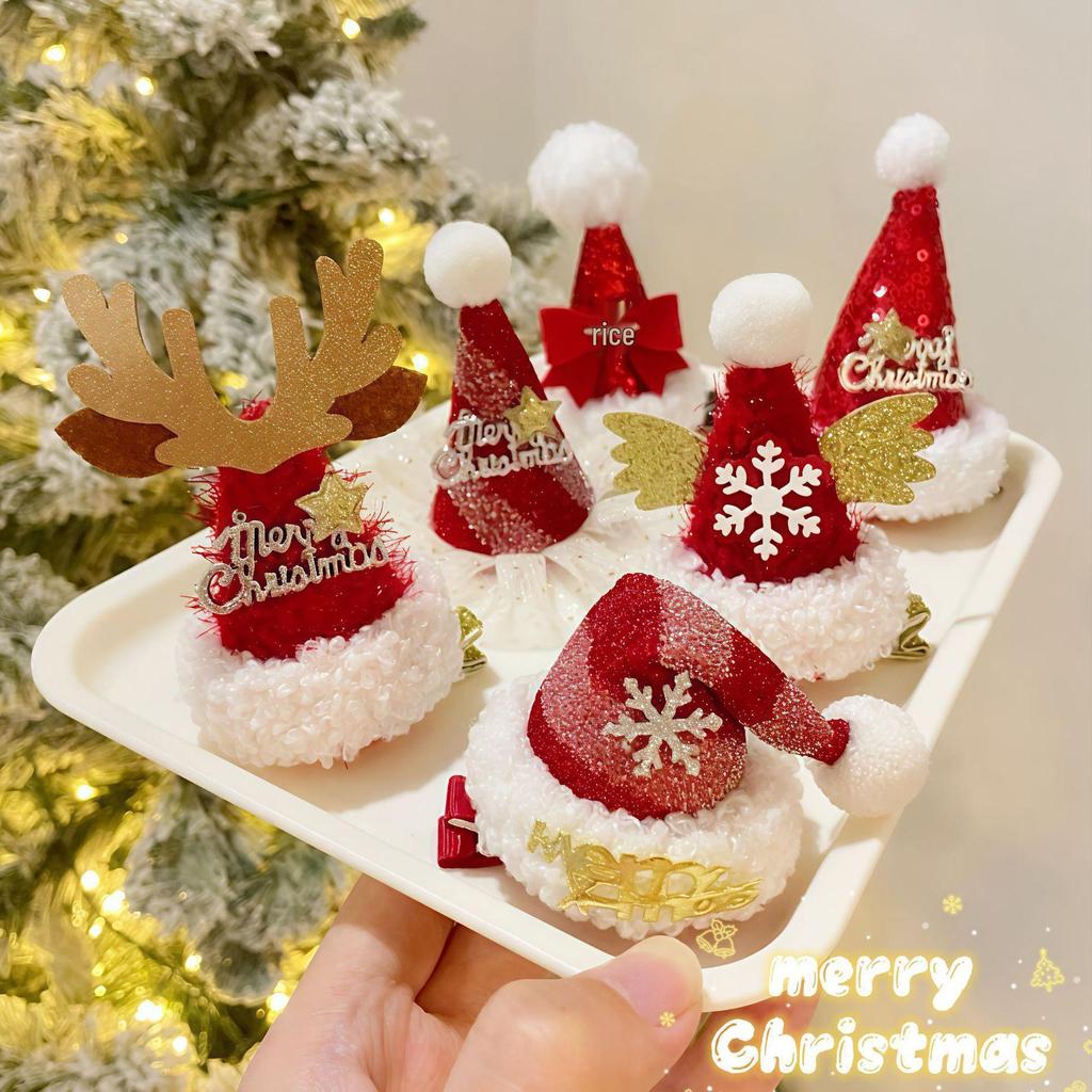 Acessório de Cabelo Chifre de Natal: Tiara Festiva com Laço para Adultos e Crianças - Pequeno Presente Perfeito