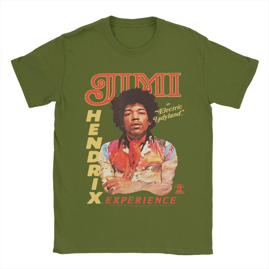 Jimi Hendrix T Shirt Summer Hipster TShirts Mens Cotton Comfortable Plus Size Tees Short Sleeves Awesome Tops