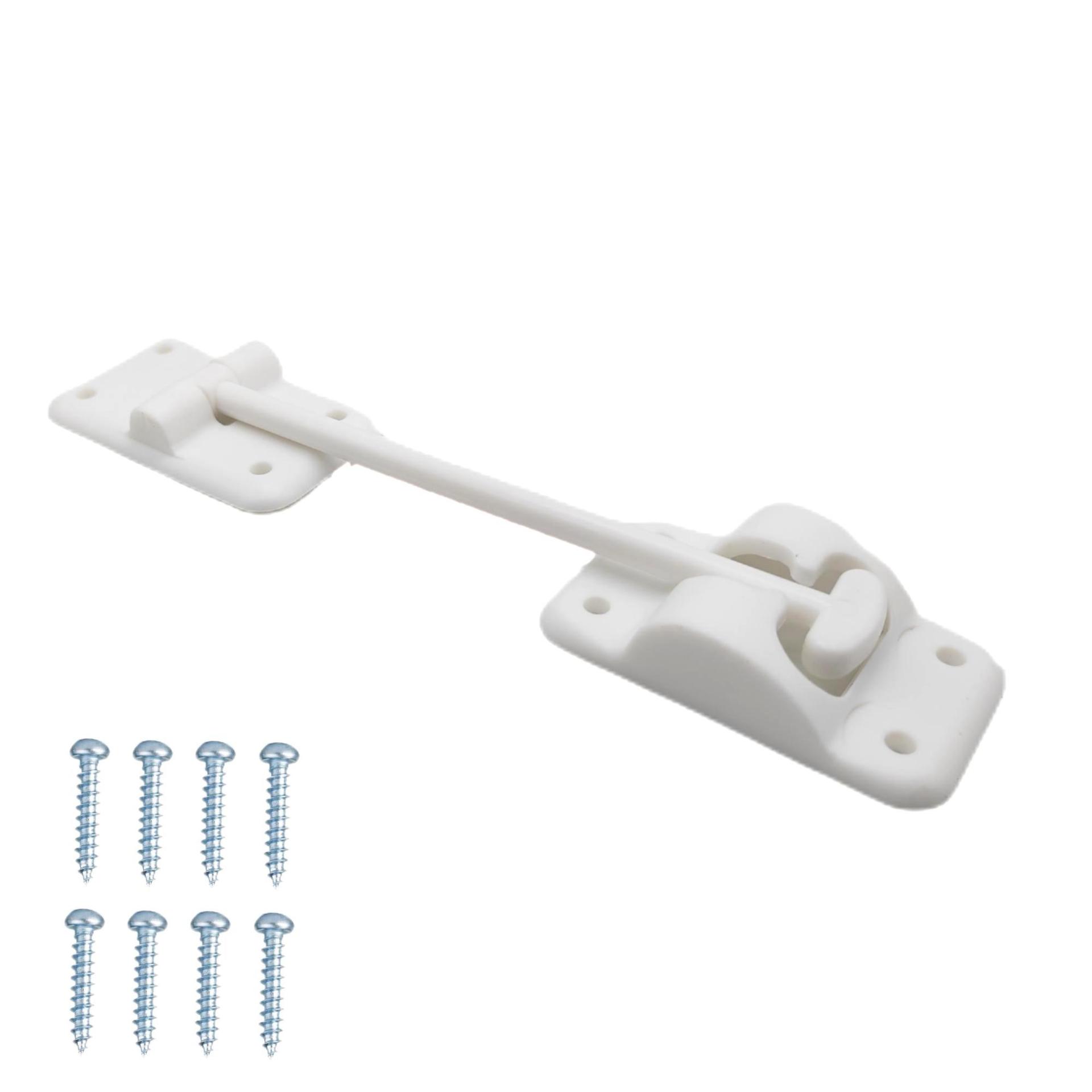 

15 см/6 дюймов Т-образный держатель для входной двери автомобиля, автофургона, кемпера, защелка, фиксатор люка, зажим, крючок, аксессуары для багажника каравана белый