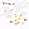20/40Pcs 18K Gold Plated Screw Eye Pins Bail Top Drilled Beads End Caps Pendant Charms Connectors For DIY Jewelry Making