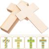 Cross Shaped Blank Wood Cutouts Unfinished Unfinished Wooden Pieces  DIY Arts Craft
