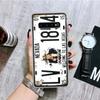 Retro License Plate Number 66 Phone Case For Samsung Galaxy S26 S25 Edge S24 S23 FE S22 Ultra S21 Plus S20 + Fundas Cover Coque