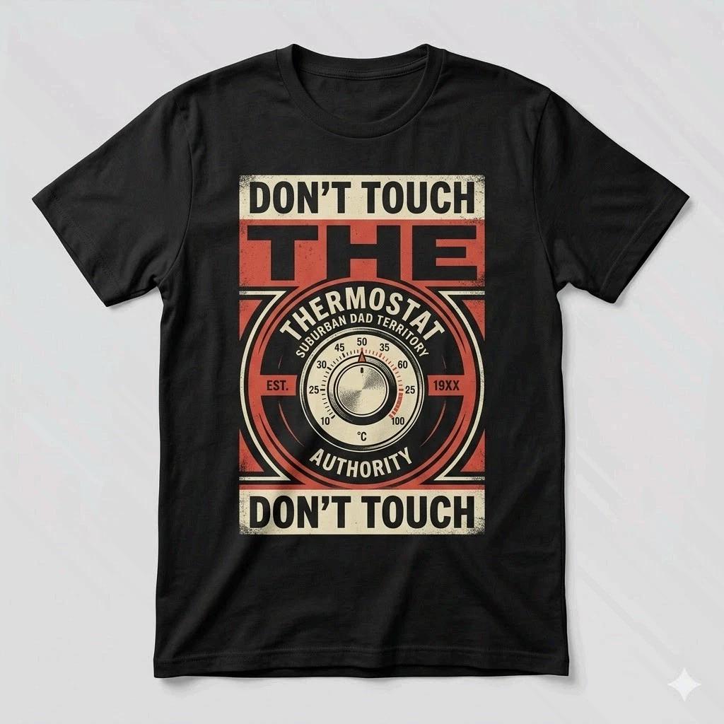Don t Touch The Thermostat Dad Shirt Funny Father s Day Tee M