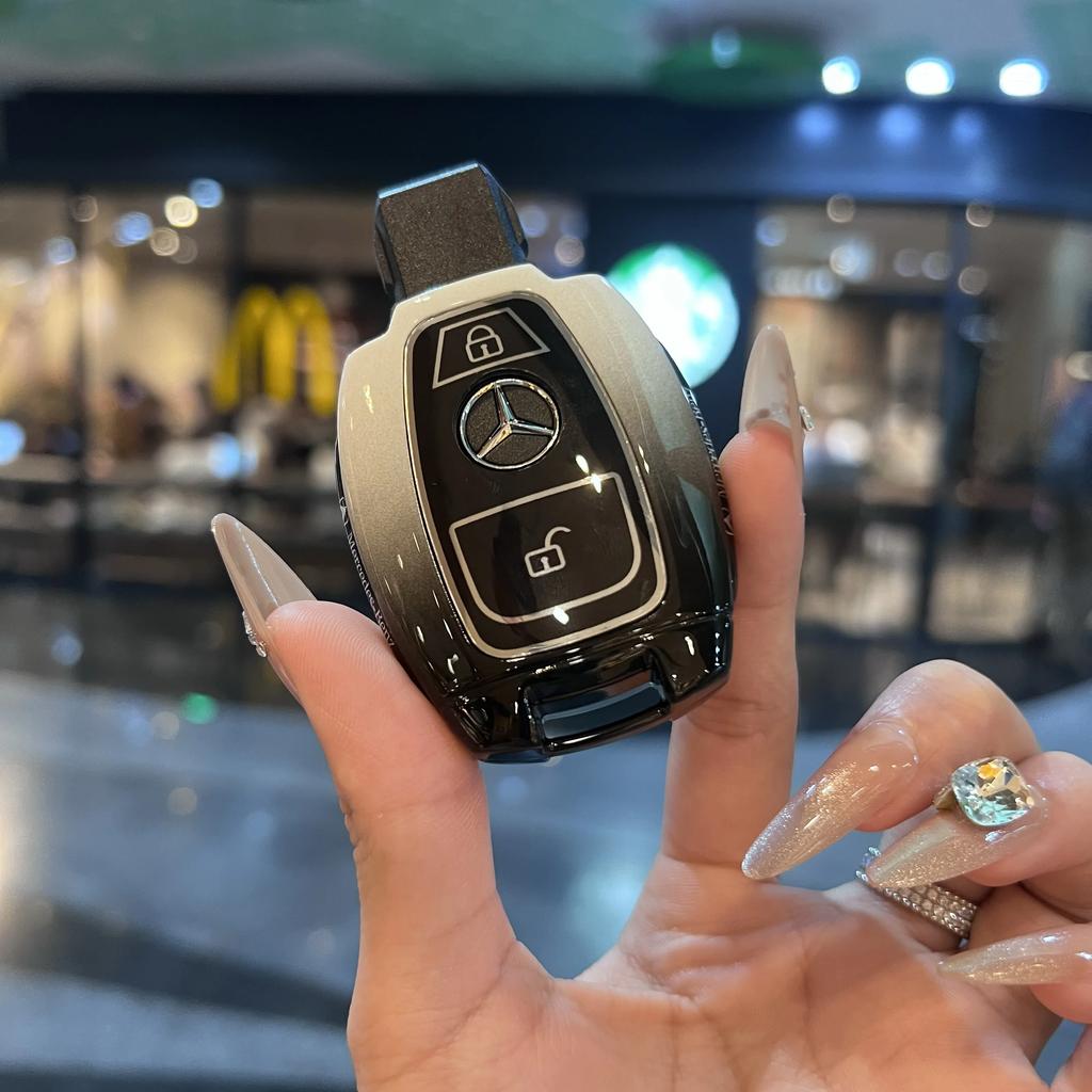 ULA5 Key Fob Cover For Mercedes Benz A B C E S Class W204 W205 W212 W213 W176 GLC MAYBACH Keyless Soft Case