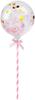 Balloon On a Stick with Pink Confetti 1 Pc.