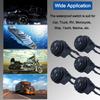 Waterproof 20A ON-Off Round Rocker Toggle Switch 2 Pins 2 Positions 12V 24V 110V 220V with Pre-solderd Cable for Auto Car Marine (5Pcs Black Without