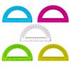 5Pcs Clear Plastic Protractor 180 Degrees Protractors 6Inch Protractors for School Office Geometry Drafting Drawing