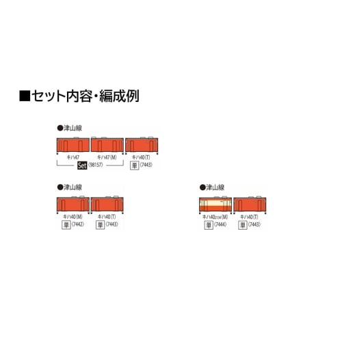 Tomytec TOMIX N Gauge JR Kiha 40 2000 Series JR West Renewal Car, Metropolitan Color, Okayama Diesel Railroad Branch, M Model Train, Diesel Car 7442