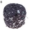 Sequin Cotton Yarn 50g Ball Glitter Thread for DIY Handmade Clothing Accessories Knitting Material Craft