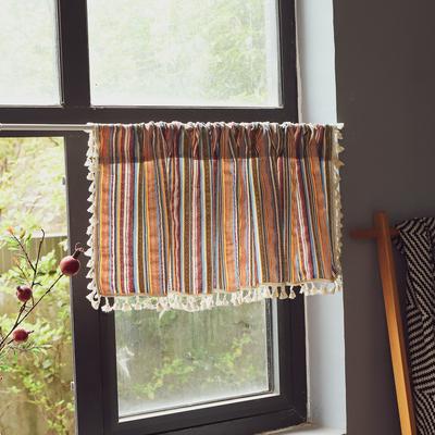 Bed And Breakfast Decoration Short Curtain Bedroom Bay Window Balcony Curtain Hanging Curtain Fabric Kitchen Cabinet Pocket Half Curtain