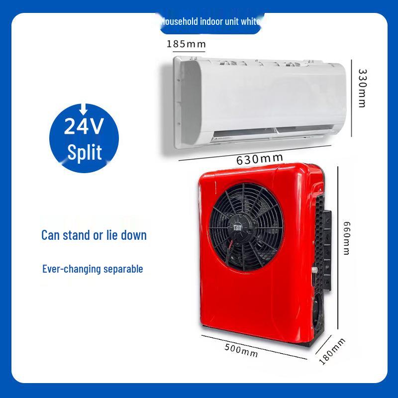 Honglaijia 24V Backpack-Style Wall-Mounted Air Conditioner for Trucks, RVs, and Engineering Vehicles