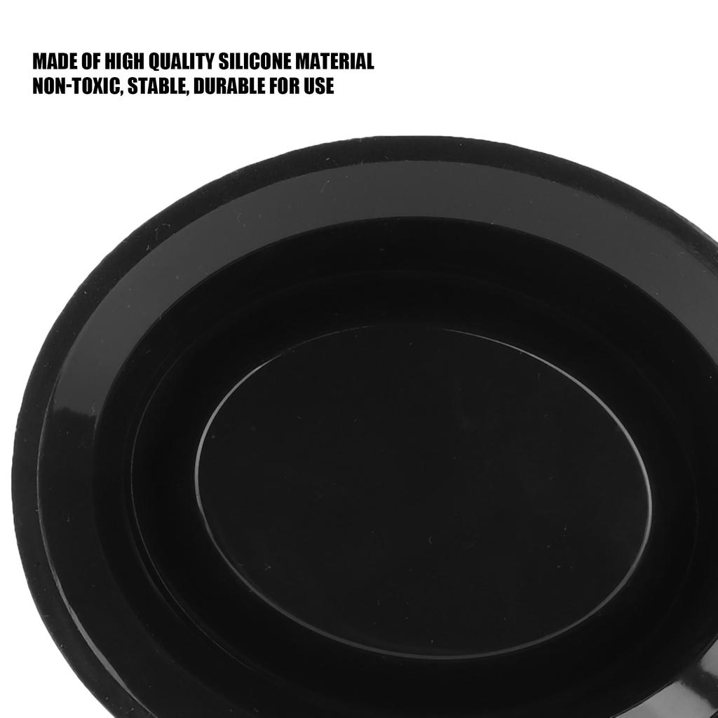 Silicone Shaving Bowl Home Hair Salon Portable Shaving Soap Cream Foaming Bowl (Black)