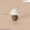 Miniatur-Falten-Tischlampe Puppenhauszubehör 1:12er Maßstab Mini Schreibtischlampe für Puppenhaus Schlafzimmer Wohnzimmer Dekoration