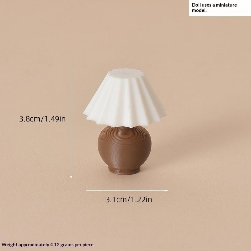 Miniatur-Falten-Tischlampe Puppenhauszubehör 1:12er Maßstab Mini Schreibtischlampe für Puppenhaus Schlafzimmer Wohnzimmer Dekoration
