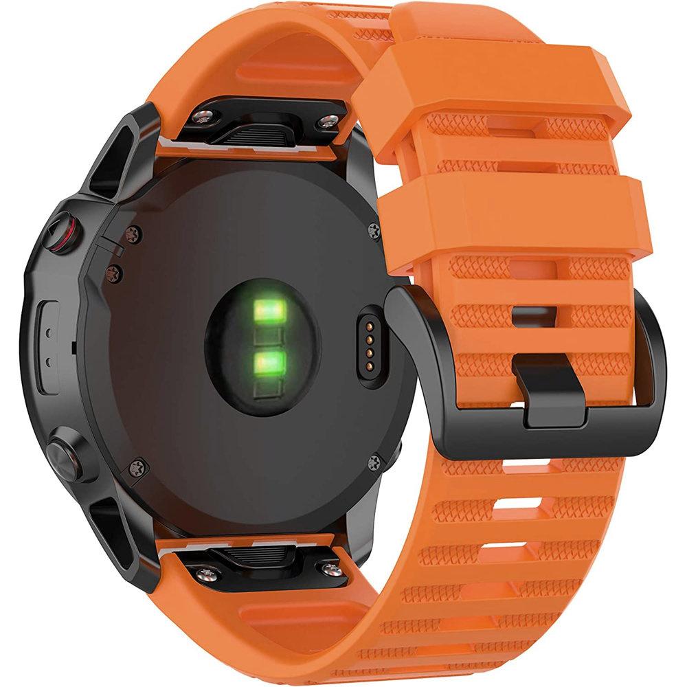 QuickFit Silicone Strap 22mm for Garmin, Orange