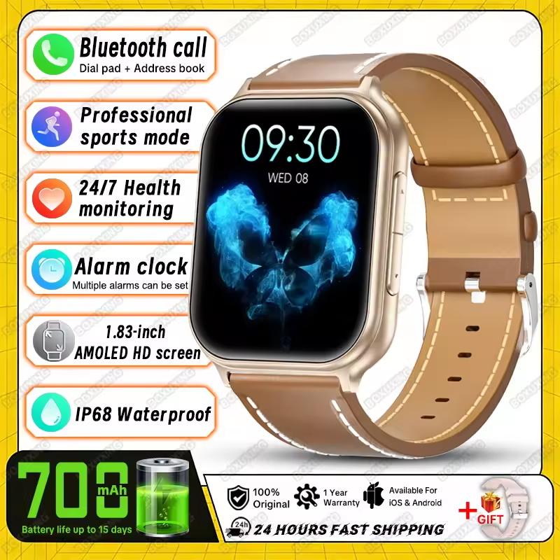 New Men 700 mAh Battery Outdoor Fitness Sports Smart Watch IP68 Waterproof Heart Rate GPS Track Bluetooth Call Smartwatches