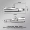 Motorcycle Exhaust Modify Stainless Adapter Middle Pipe Connect Muffler For CFMOTO 450SR 450SS 450 SR SS 2022-2025