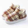 Baogen thick plush cotton slippers autumn and winter couple plush wear-resistant home comfortable warm snow boots