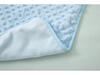 Newborn Mung Bean Velvet Soothing Baby Swaddle Blanket with Double Layer Edging and Bubble Press Design