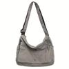Plátěná crossbody taška Hobo s velkou kapacitou a 4 barvami - Odolná, nastavitelná, trendy taška přes rameno