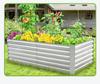 Galvanized Metal Planter Box: Customizable Garden Frame for Vegetables, Flowers, and Seedlings