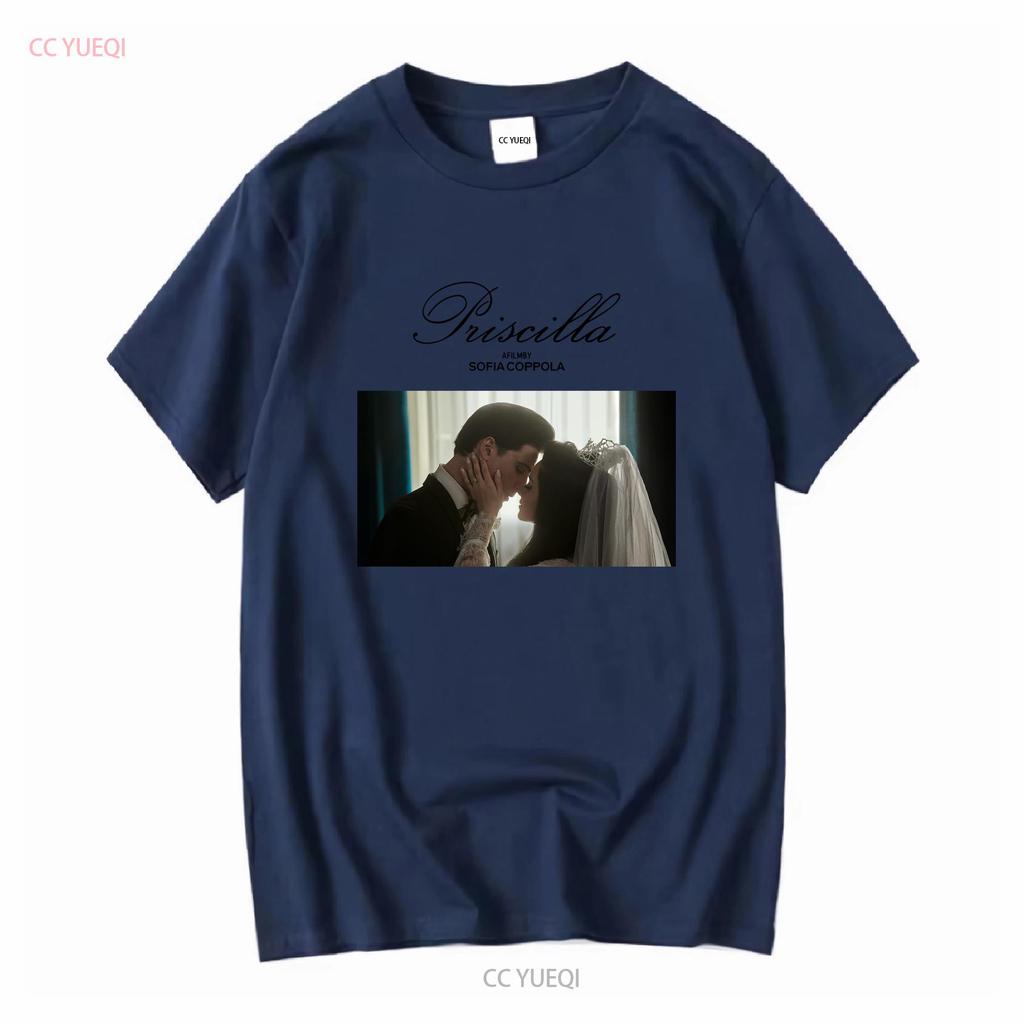 Priscilla movie film by Sofia Coppola graphic T shirt long or short sleeves vintage Washed Soft homme Unisex Slightly