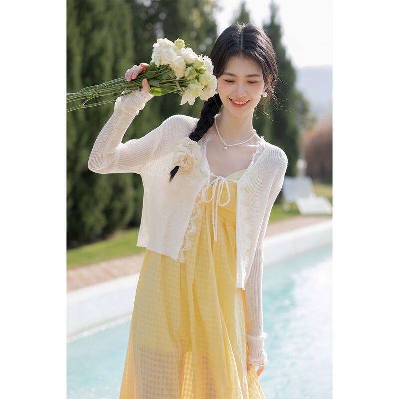 Mocana Urban Casual Mode Hosenträger Mittellanges Kleid MKNJD3744