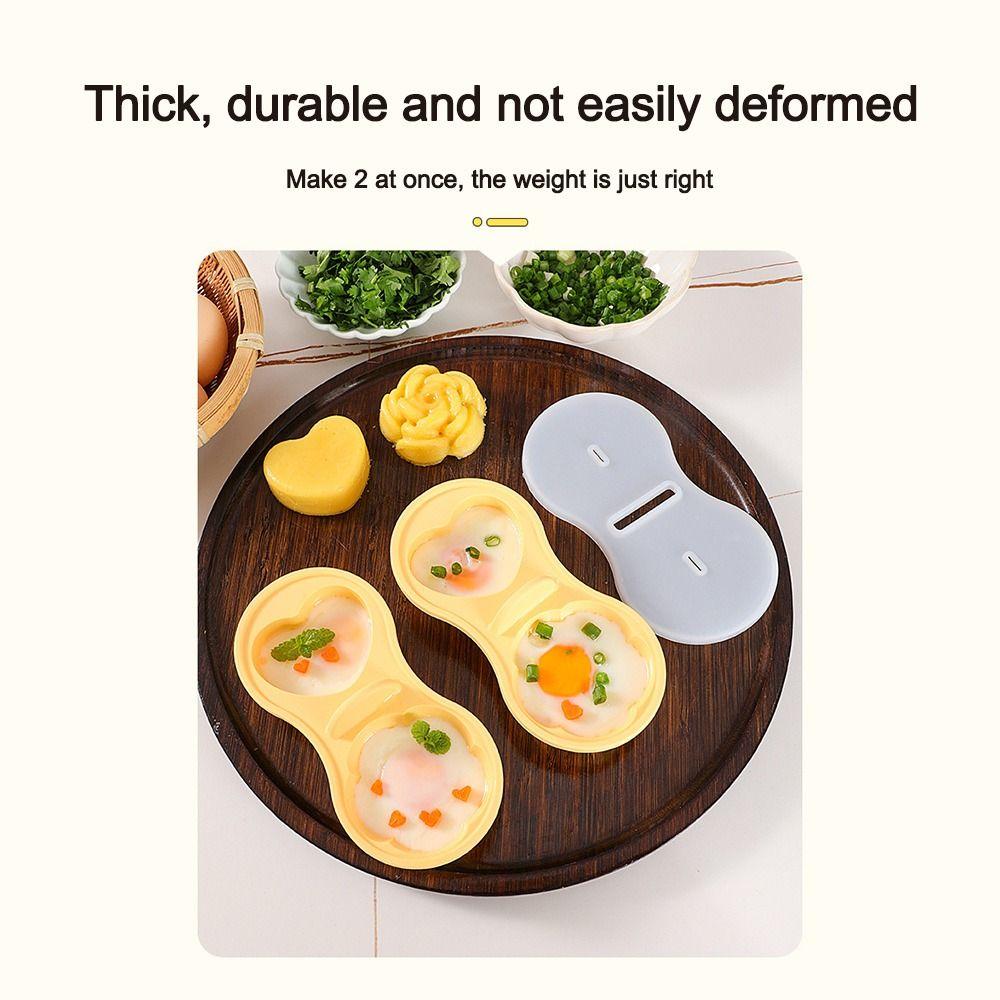 Durable Silicone Egg Cooker Heart-Shaped Multi-Functional Omelette Mold Egg Steamer Kitchen Cooking Tool