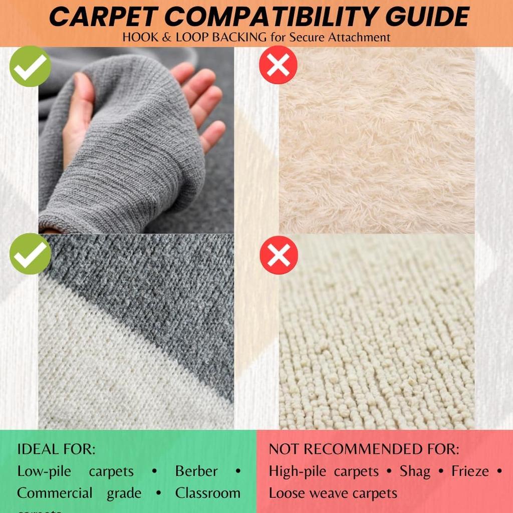 40Pcs Carpet Spot Markers 4 Inch Circle Marker Dots for Classroom Carpet Floor 8 Colors Carpet Spots for Elementary Teachers Student Kindergarten