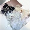 Elegant Lace Embroidery Bow Hair Clip Solid Color Retro Headdress Hair Clips Sweet Girls Princess Hair Accessories Gift