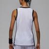 Jordan Dri-Fit Color Block Logo Print Letter V-Neck Sleeveless Basketball Jersey Women Tops White HF1070-106